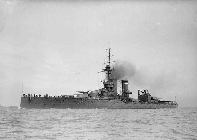WW1 British battleship F002711 HMS Audacious 